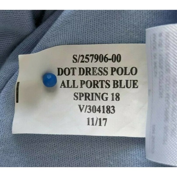 Banana Republic Polo Dress Blue Polka Dot - Picture 6 of 7